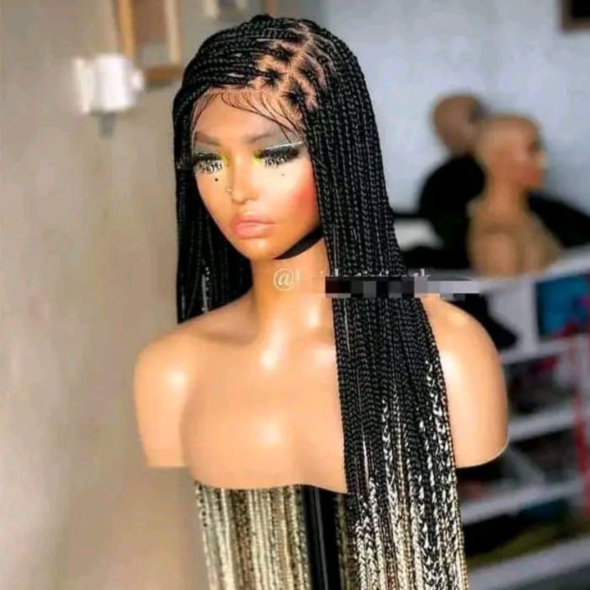 HANDMADE BRAIDED WIG - NO.B9 (1.1LBS) image 0
